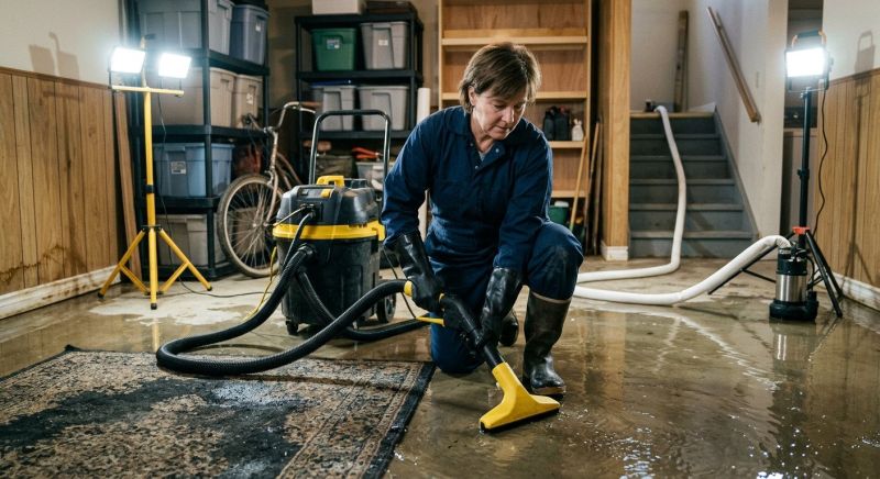 Basement Water Extraction in Napa, CA