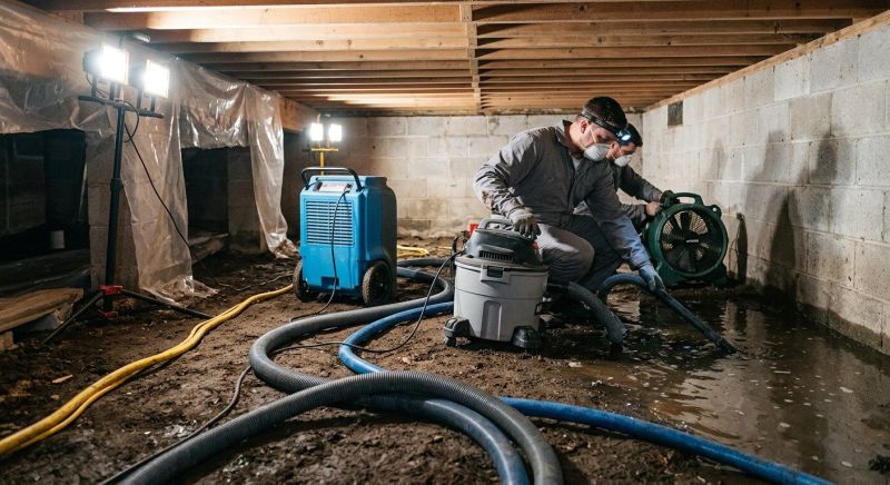 Basement Water Removal in Napa, CA